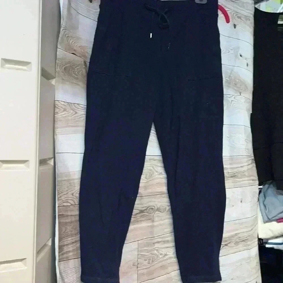 TALBOTS navy knit pants size medium - Picture 1 of 4